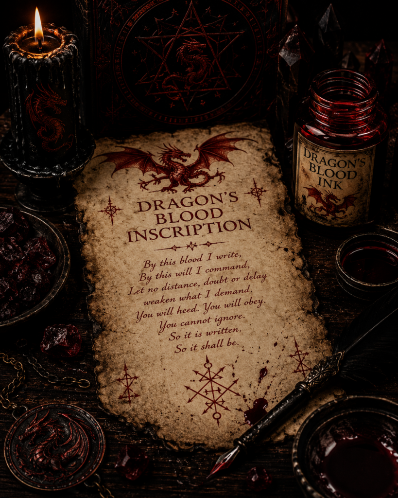 Dragon’s Blood Inscription