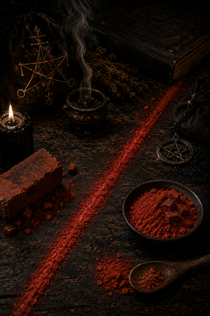 Red Brick Boundary Dusting